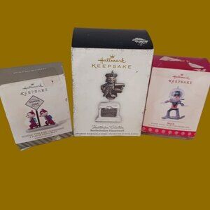 Hallmark lot of 3 ornaments